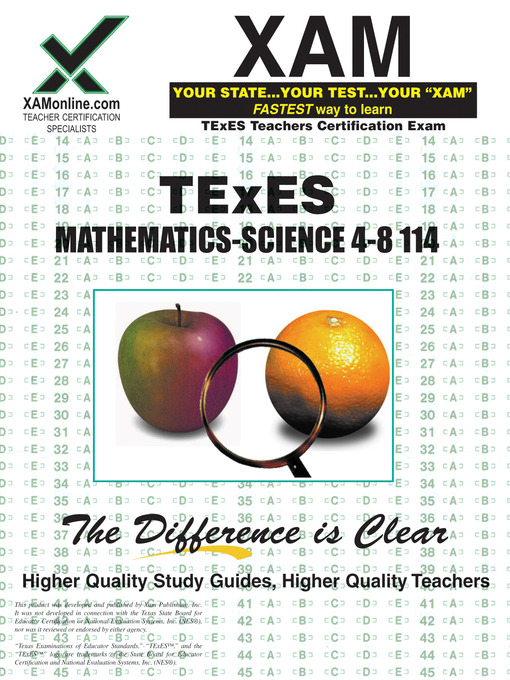 Title details for TExES Mathematics-Science 4-8 114 by Sharon Wynne - Available